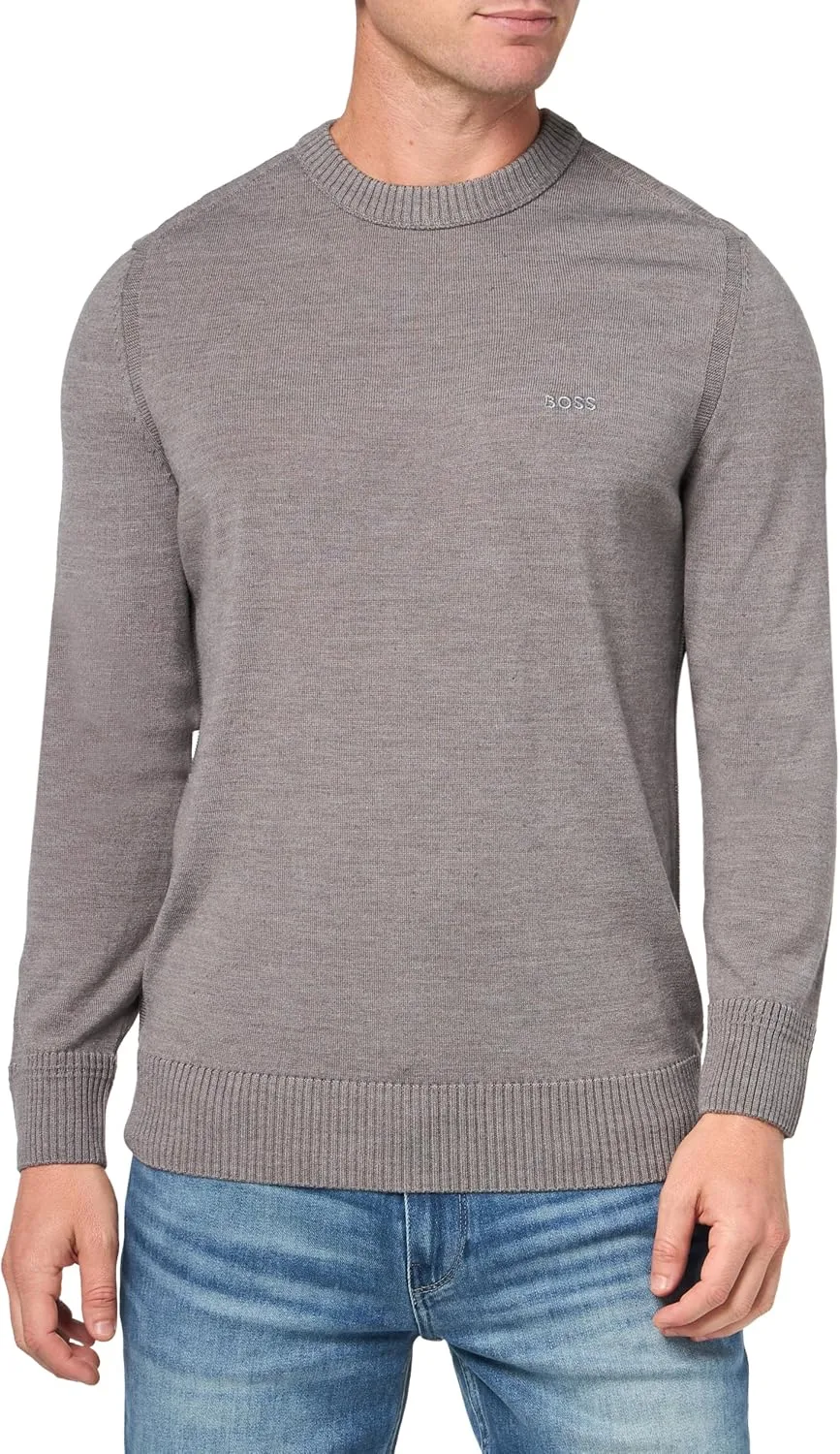 

BOSS Свитер из шерстяной смеси с небольшим логотипом
