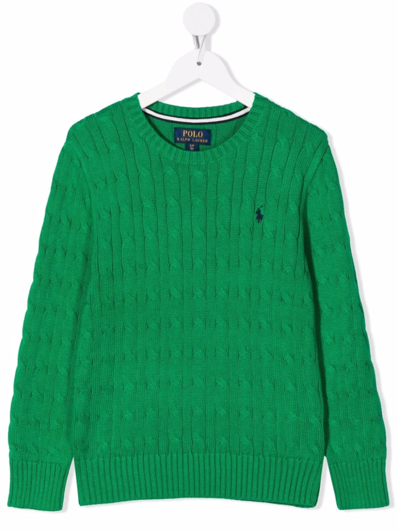 

POLO RALPH LAUREN KIDS джемпер фактурной вязки, зеленый