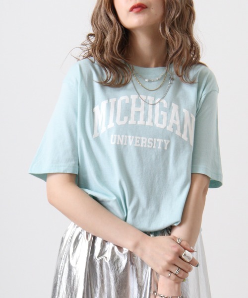 

Футболка с коротким рукавом, с логотипом колледжа Spiritoso, светло-голубая