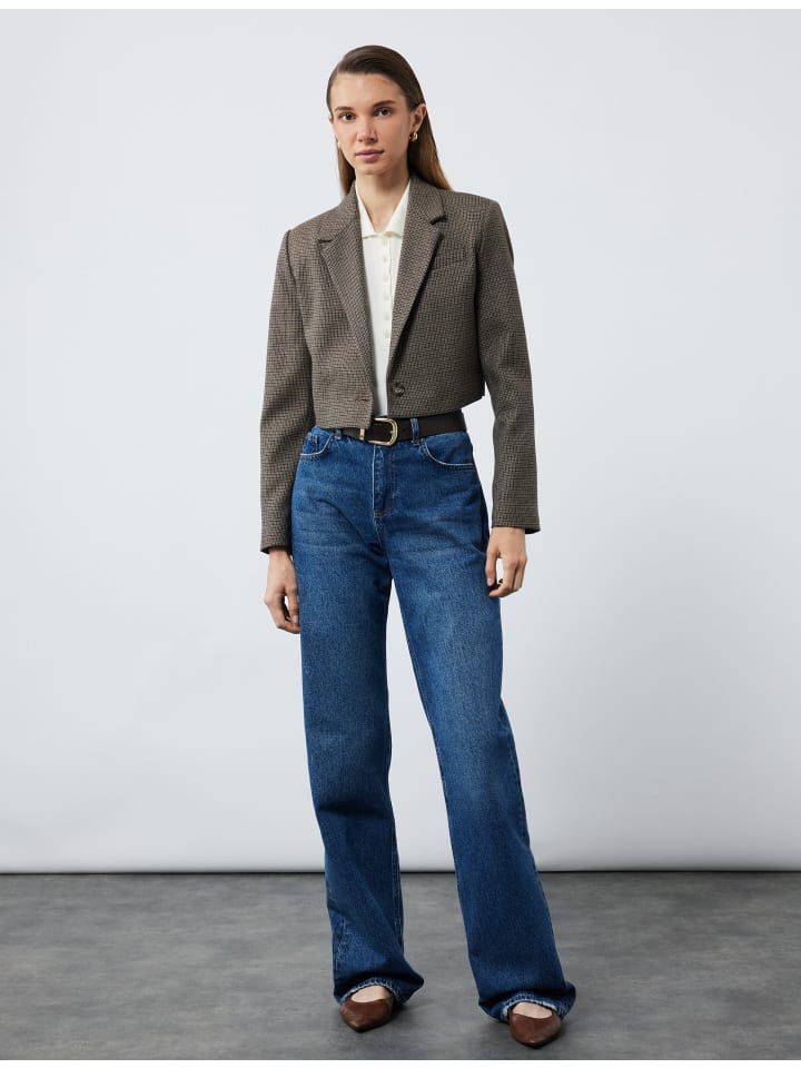 

KOTON Блейзер JACKSACKEN in Braun Karomuster