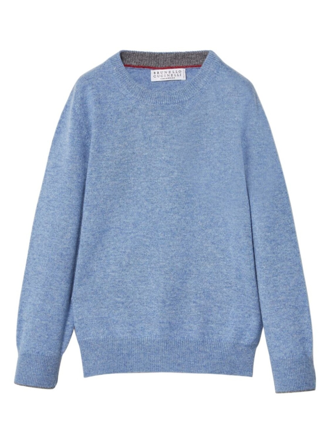 

Brunello Cucinelli Kids кашемировый джемпер тонкой вязки, синий
