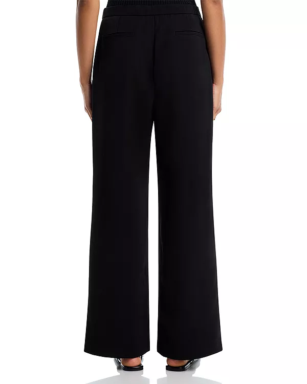 

Брюки с широкими штанинами - эксклюзив Aqua, черный