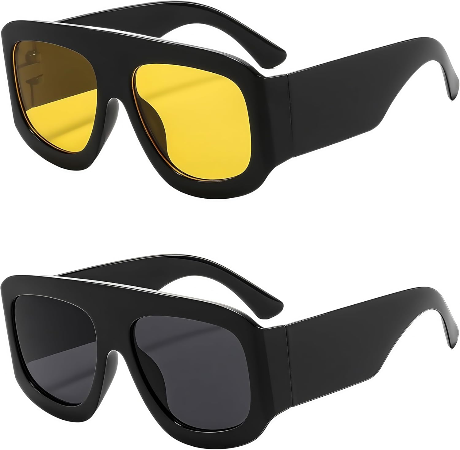 

Солнцезащитные очки-авиаторы большого размера в стиле Y2K, дизайнерские, модные, для летних вечеринок, унисекс, для женщин и мужчин, с защитой от ультрафиолета UV400 NLEYANB, C1+c3