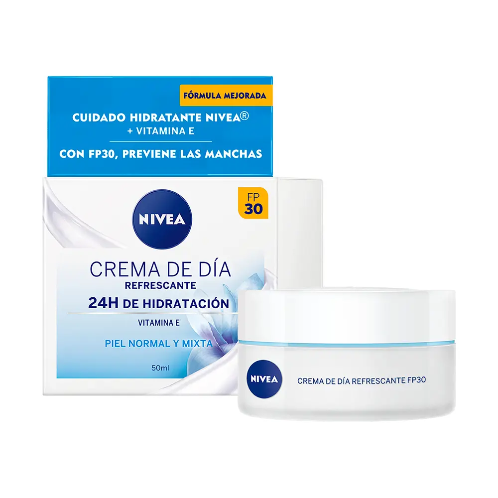 Крем для лица Nivea — Crema de día refrescante hidratación y refrescante spf30, 50 мл — фото 2