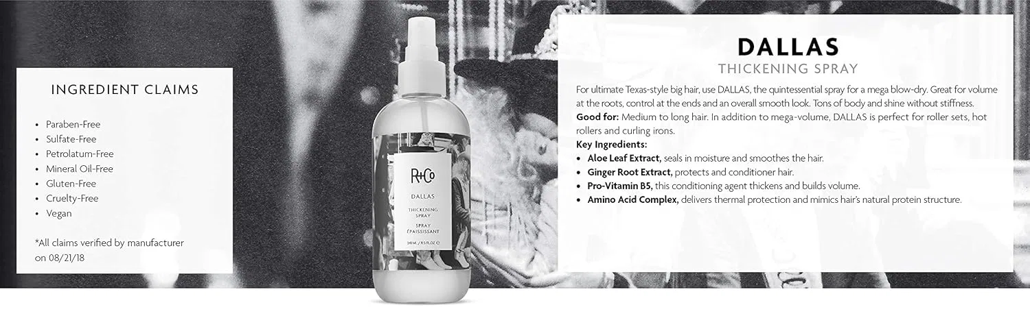 Спрей для объема волос «Dallas Thickening Spray» от R+Co, 250 мл R+Co — фото 3