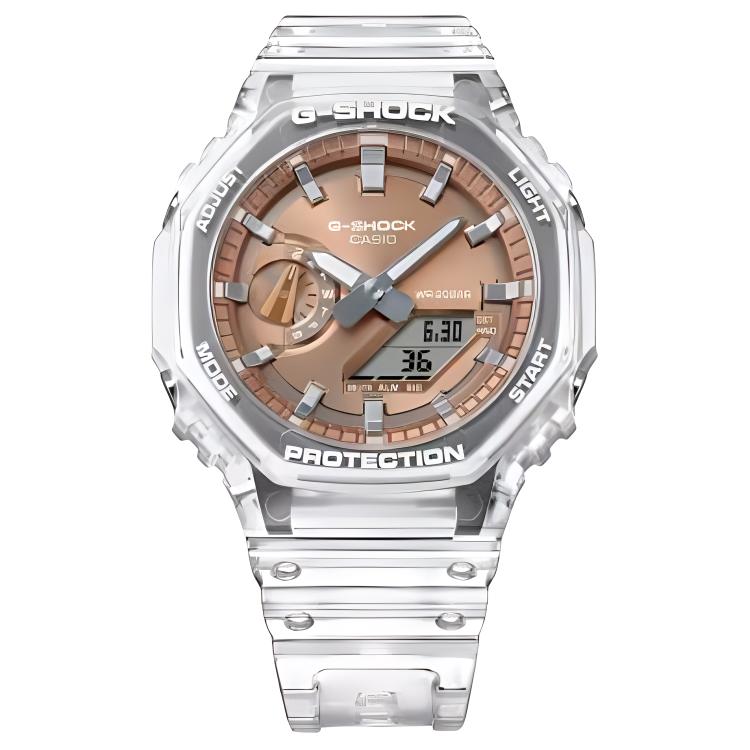 

CASIO Часы 2100 Collection Quartz Movement Resin Strap Watch Men's Watch Coffee Watch Dial, Coffee Watch Dial