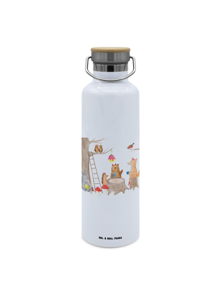 

Mr. & Mrs. Panda Белая бутылка для напитков с изображением лесных животных и мотивами пикника, без комментариев