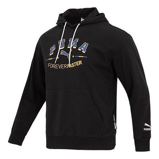 

Толстовка team graphic hoodie 'black' Puma, черный