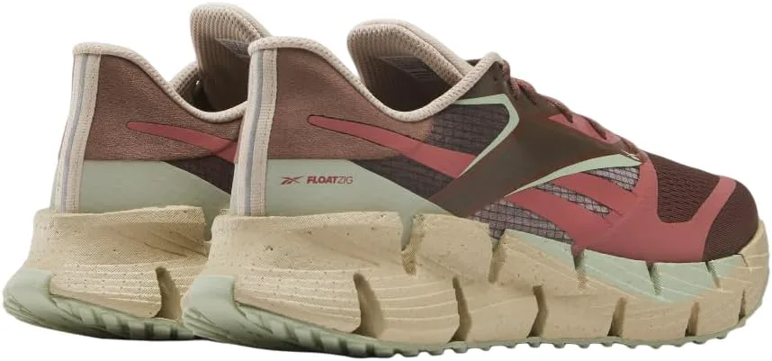Мужские беговые кроссовки Reebok Floatzig, розовый/зеленый — фото 2