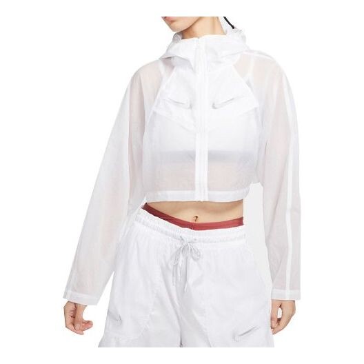 

Куртка спортивная тканая куртка белая Nike, белый