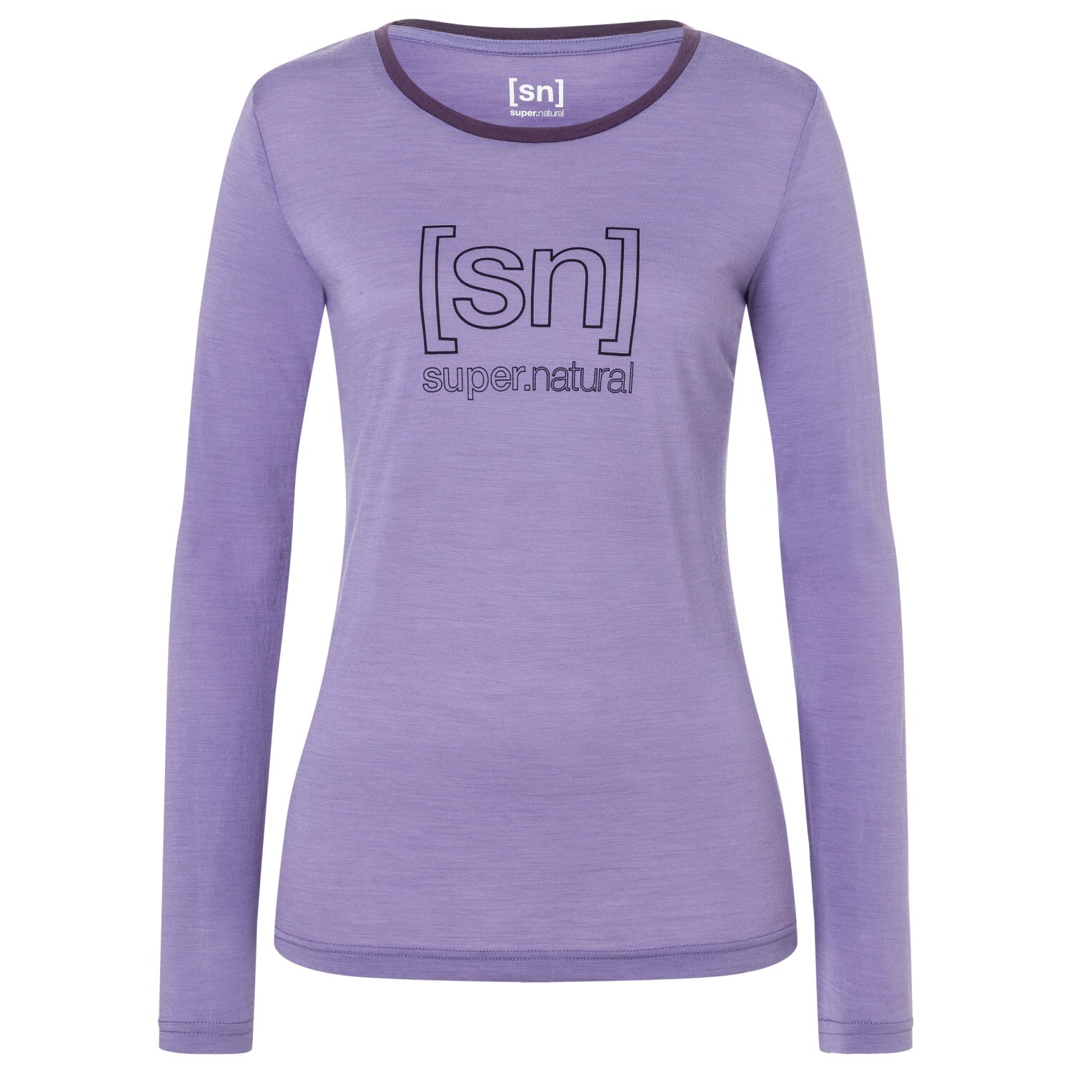 

Лонгслив Super.Natural The Essential Logo L/S, цвет Purple Haze/Mysterioso