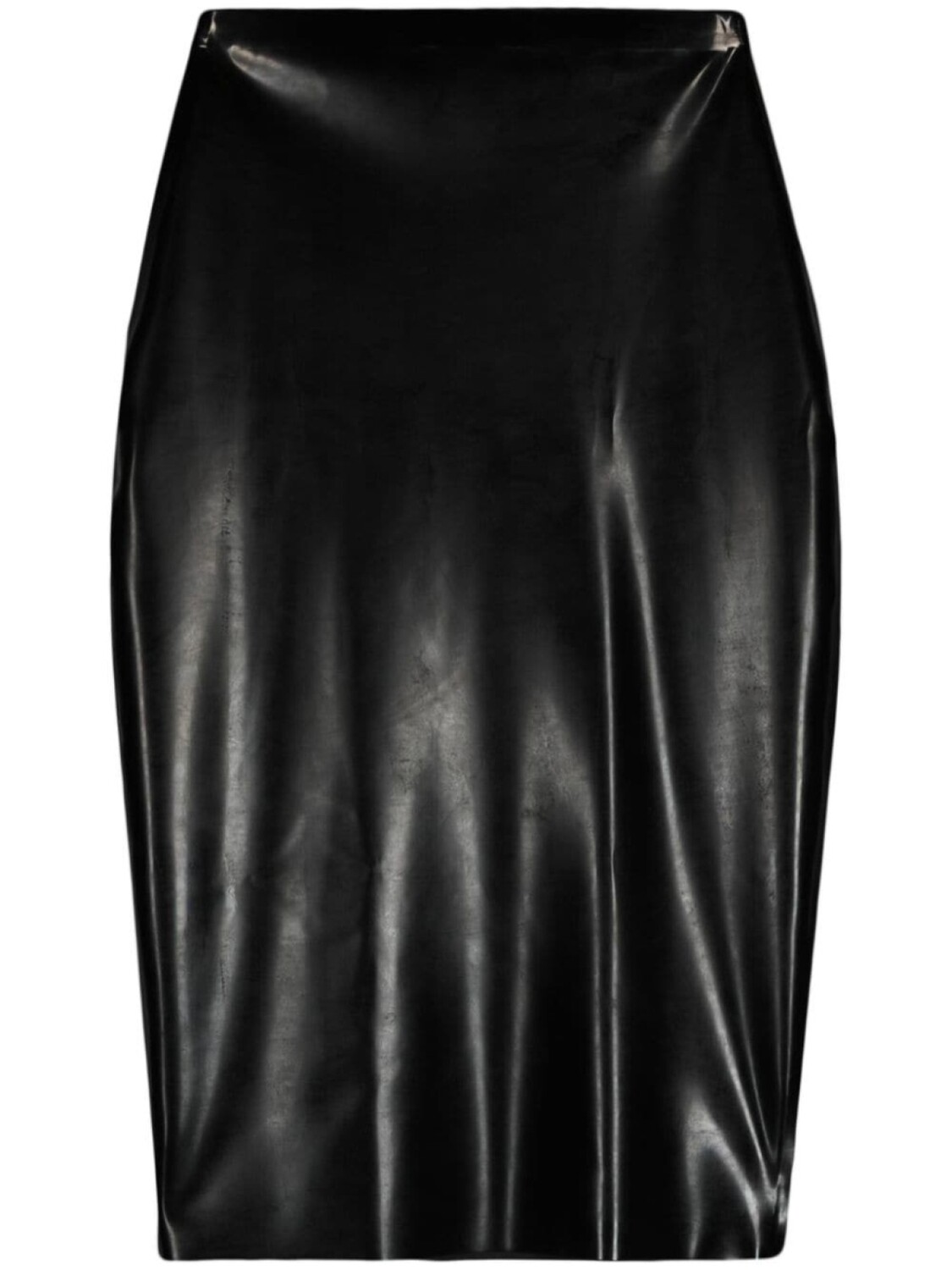 

Латексная юбка-карандаш Alaïa, черный