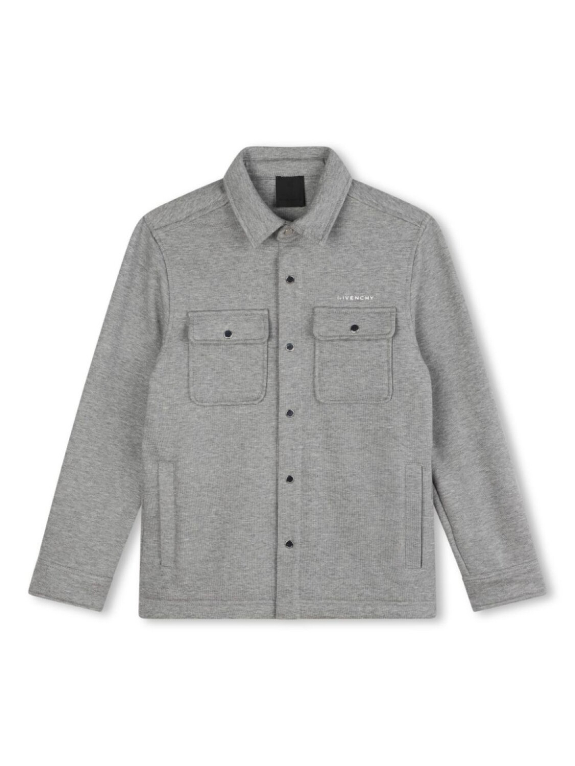 

Givenchy Kids меланжевая рубашка из джерси, серый