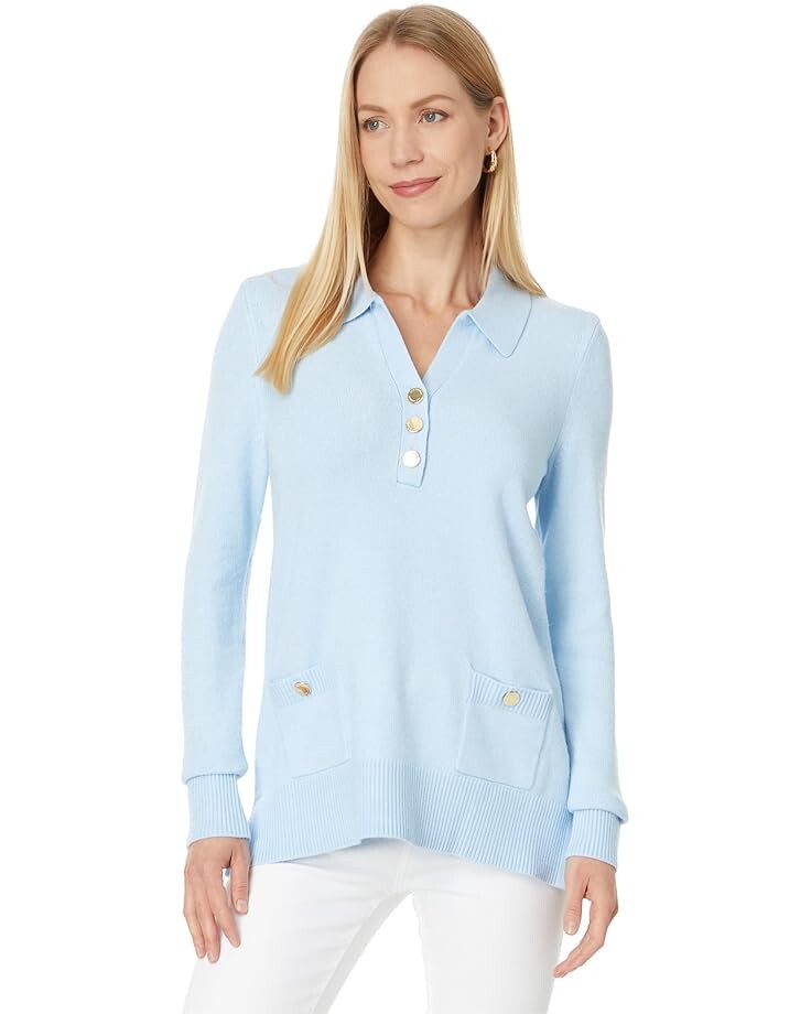 

Свитер Lilly Pulitzer Jette Tunic Sweater, цвет Bonaire Blue