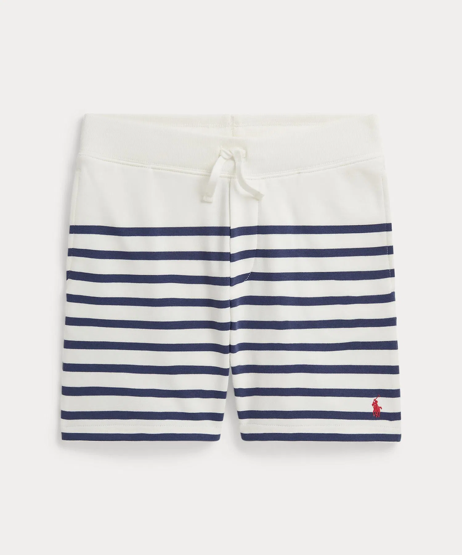 Детские хлопковые шорты в полоску POLO RALPH LAUREN CHILDRENSWEAR белые