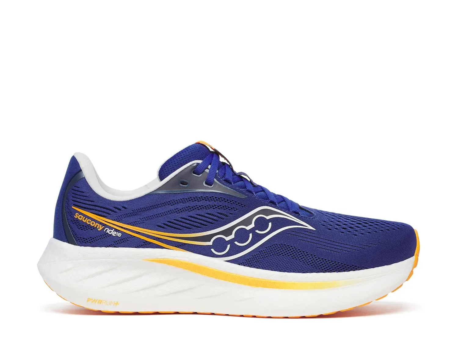 

Кроссовки Saucony Ride 18 для бега — мужские, сине-желтые