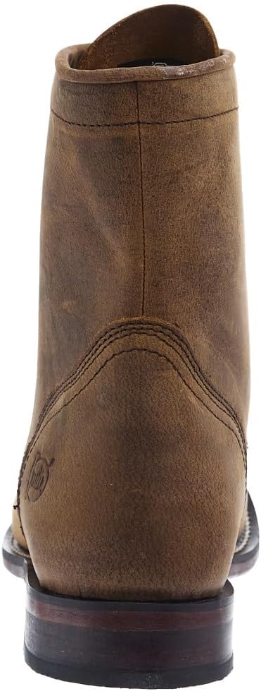 Мужские коричневые ботинки Justin Boot Company из водяного буйвола, 18 см, с шнуровкой Roper — фото 3