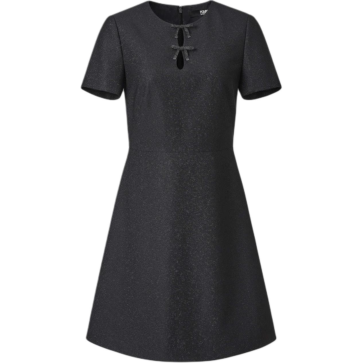 

Женское платье с коротким рукавом KARL LAGERFELD SS25 KARL LAGERFELD / Karl Lagerfeld Jeans, черный