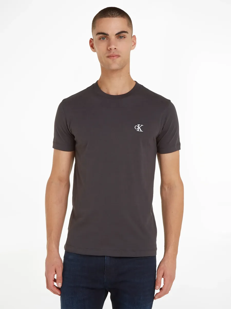 

Футболка Calvin Klein Jeans "CK ESSENTIAL SLIM TEE" с вышивкой логотипа, черный