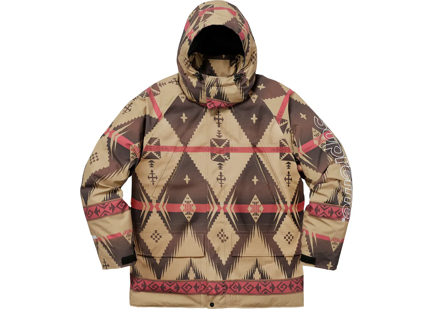 Мужская куртка-парка с принтом Supreme 700-Fill Down Taped Seam Parka, Navajo