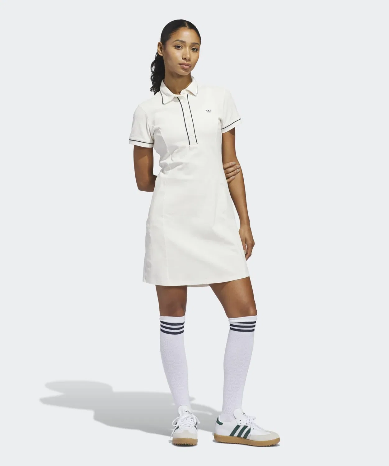 Женское платье для гольфа с поло-воротником Original Dress Adidas, White