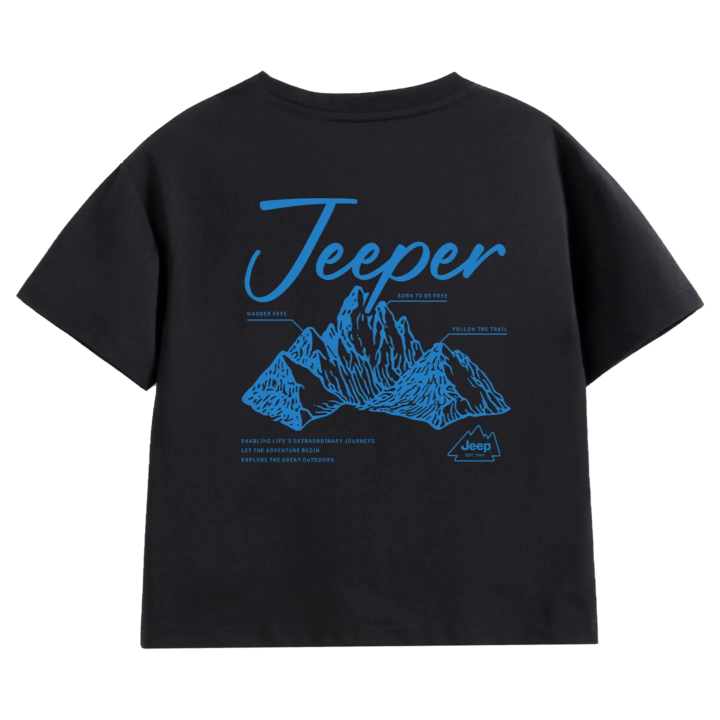 Детская футболка с коротким рукавом Jeep Grade School T Shirts, Sky Blue — фото 4