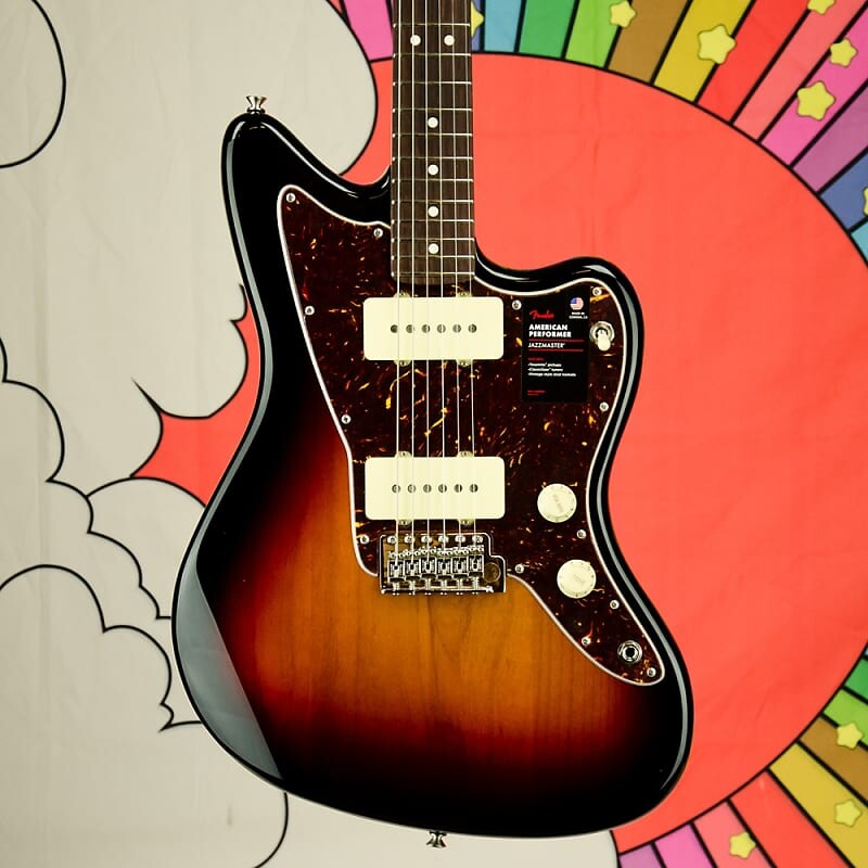 

Fender American Performer Jazzmaster, гриф из палисандра, электрогитара Sunburst 3-Color 0115210300