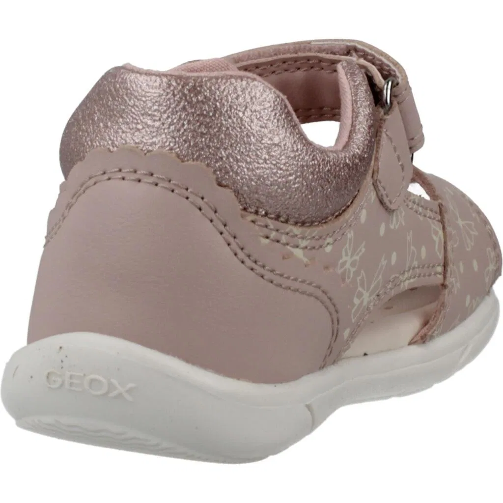 Детские сандалии для девочек с дышащей подошвой Geox Zapito D, Rosa Hellrosa — фото 3