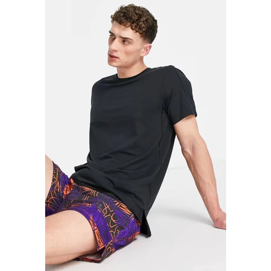 Футболка с коротким рукавом Yoga Dri Fit Nike, Черный — фото 3