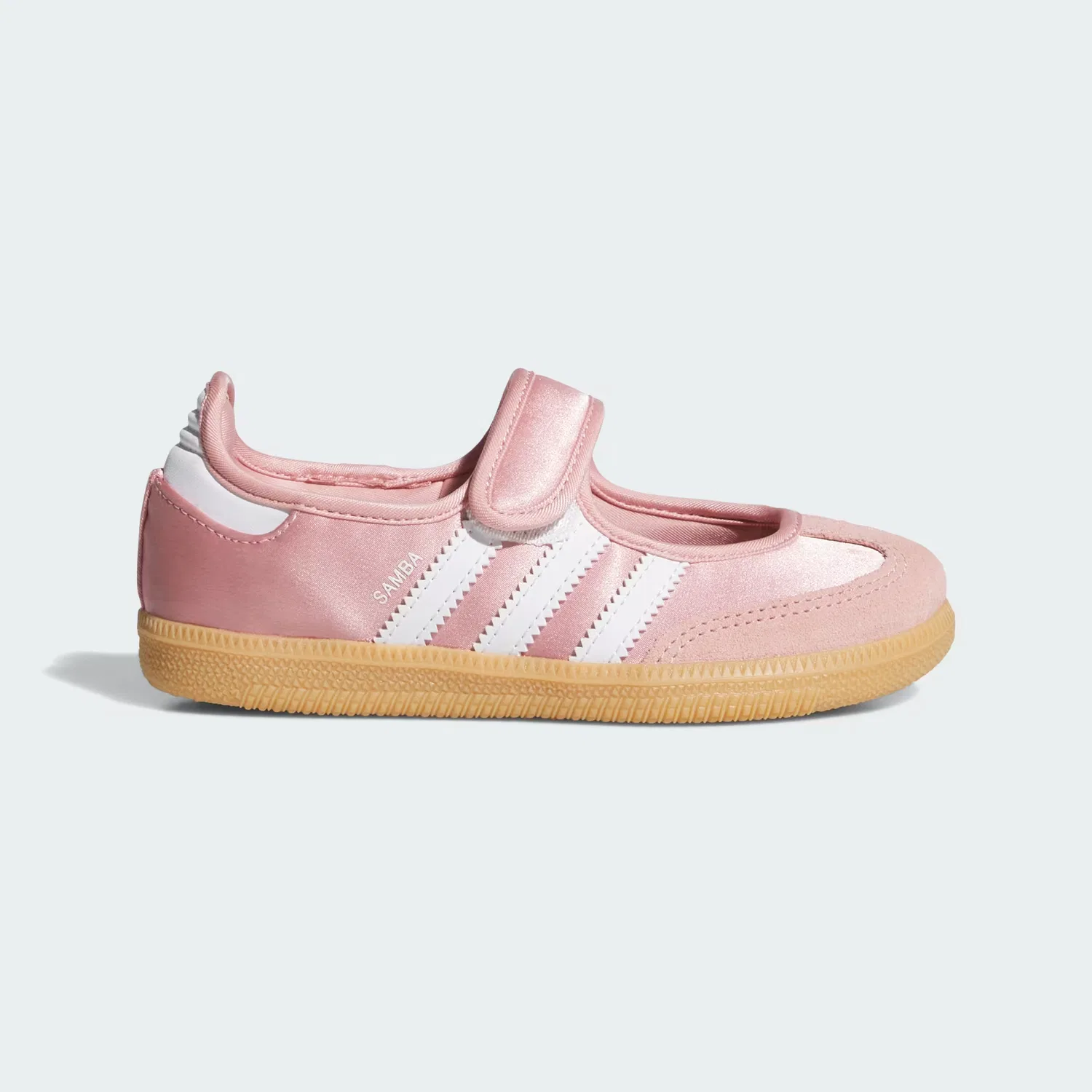 Детские кроссовки на липучке Samba Jane Adidas Originals, розово-лиловый/белый/каучуковый
