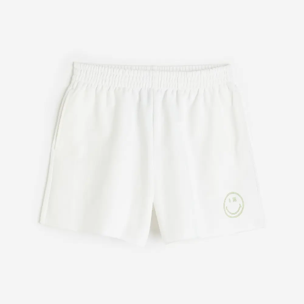 

Шорты H&M Printed Smiley, белый