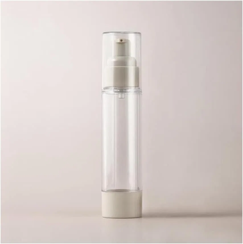 Пустая многоразовая безвоздушная помповая бутылочка, ezqnirk, 50 мл, Grey Lotion Bottle