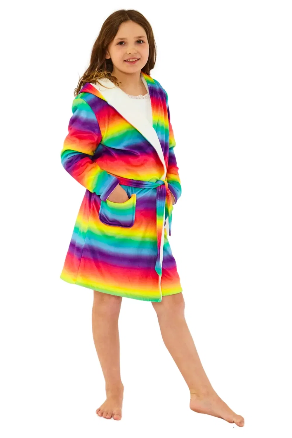 Детский халат из флиса Rainbow Ombre Cozy N Dozy, Multi
