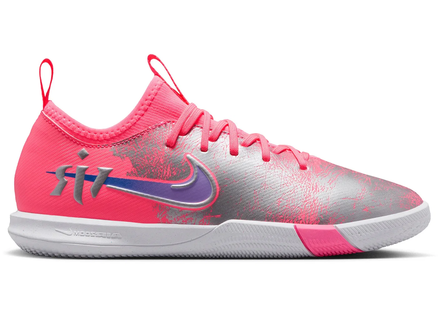 Детские кроссовки для мальчиков с принтом Nike Zoom Mercurial Vapor 16 Academy IC Vini Jr. Sunset Pulse, Sunset Pulse/Old Royal