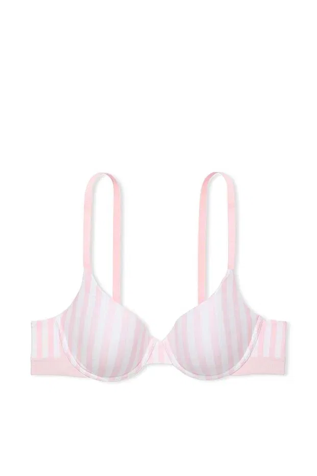 Женский бюстгальтер полуграция с легкой подкладкой Victoria'S Secret, Pink Striped — фото 4