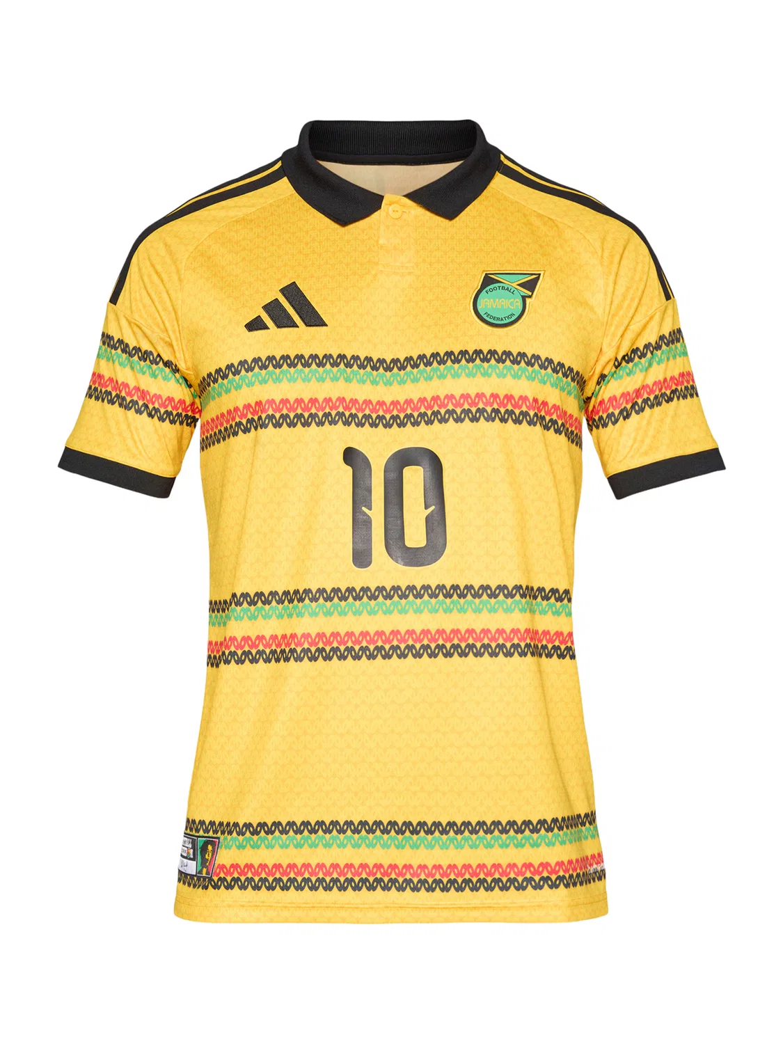 Футболка Adidas Performance JFF H желтого цвета