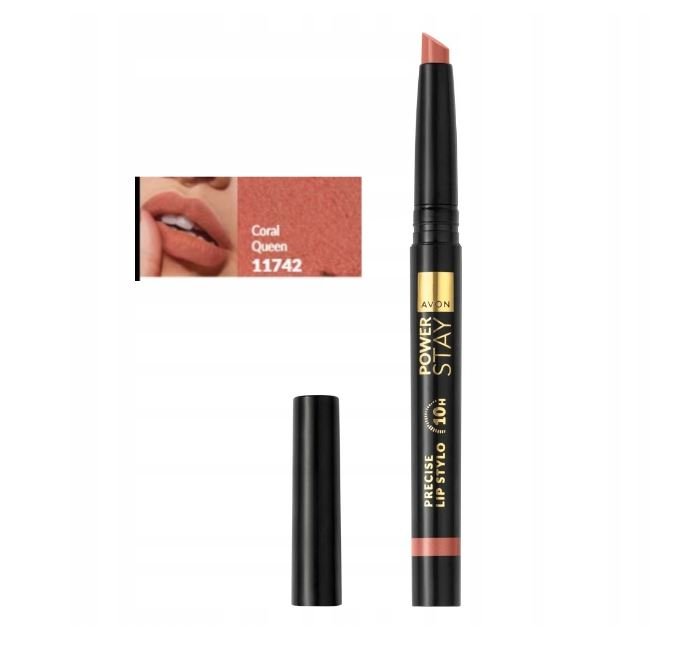 

AVON PRECISION LIPSTICK 10 H POWER STAY CORAL QUEEN