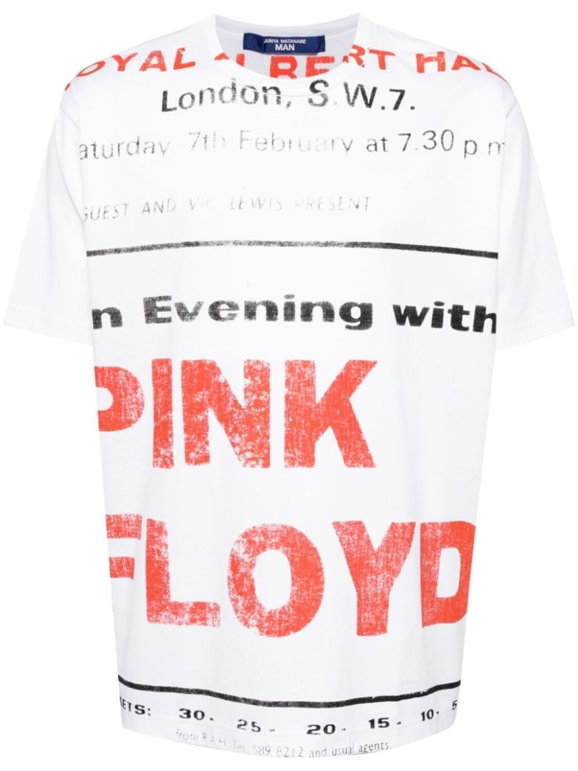 

Junya Watanabe MAN футболка Pink Floyd, белый