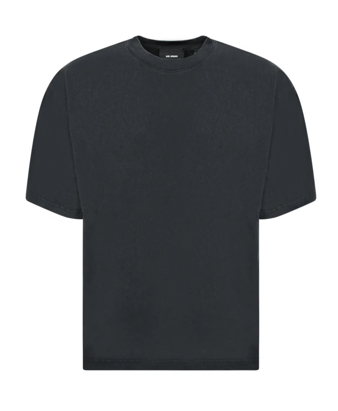 

Черная футболка, минималистичный дизайн, вышитый логотип. Axel Arigato, черный