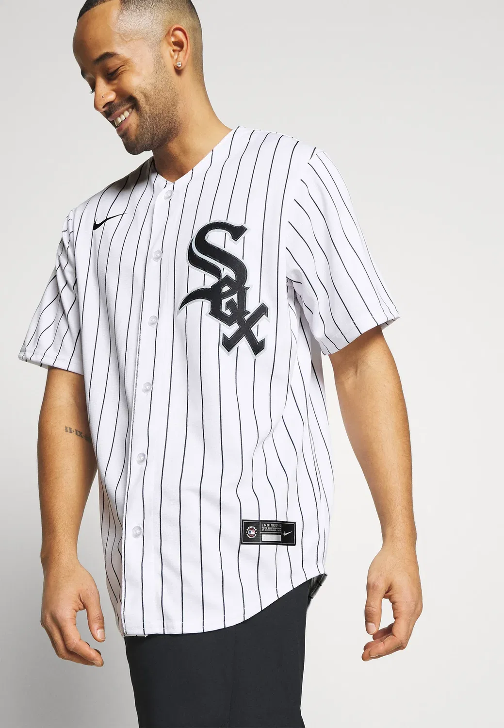 Домашняя форма унисекс для бейсбольной команды Chicago White Sox (MLB) Nike Performance, White/Black — фото 4
