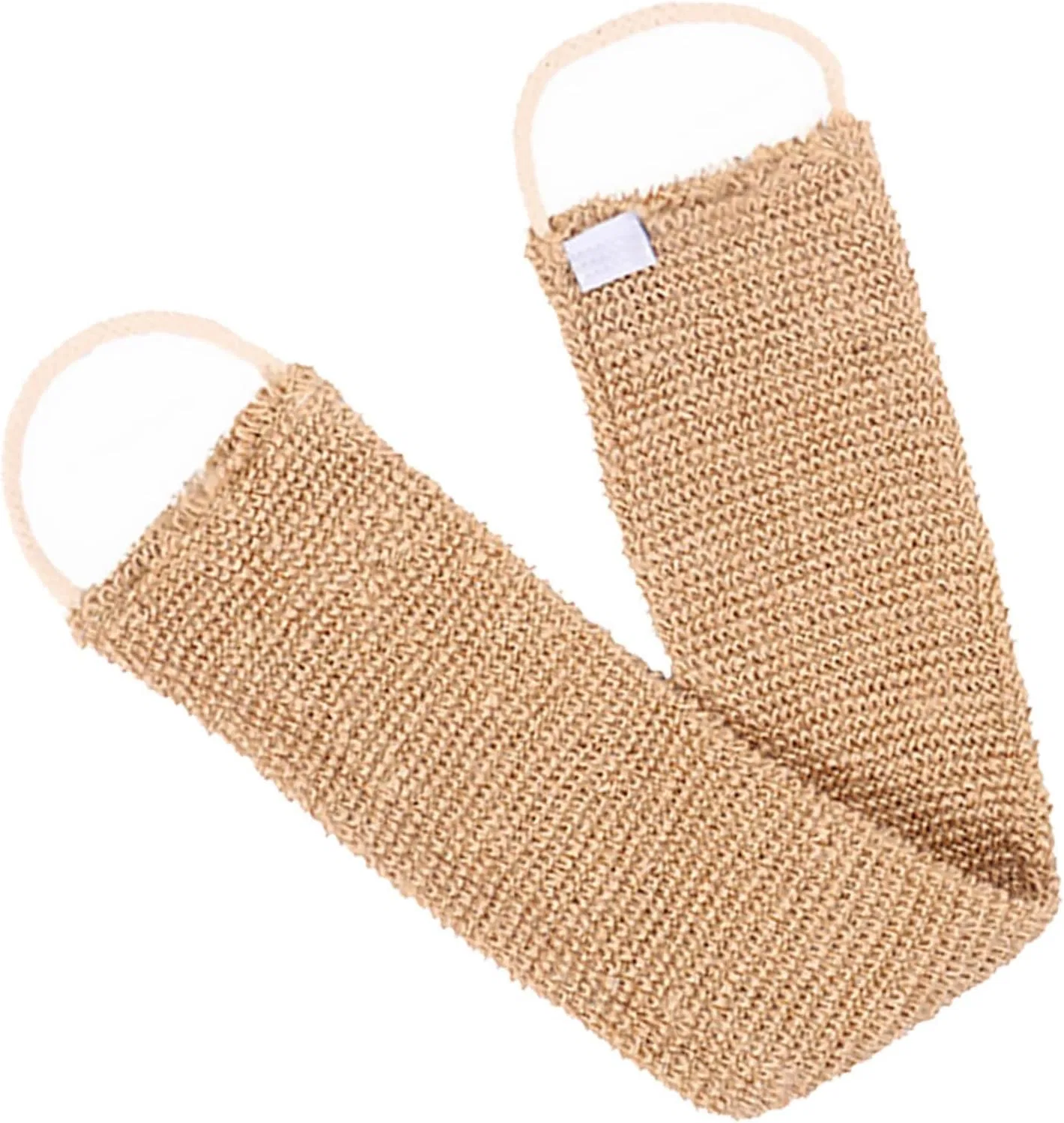 Скребок для спины с длинной ручкой, Healeved, из рами и джута, 66x10x1 см
