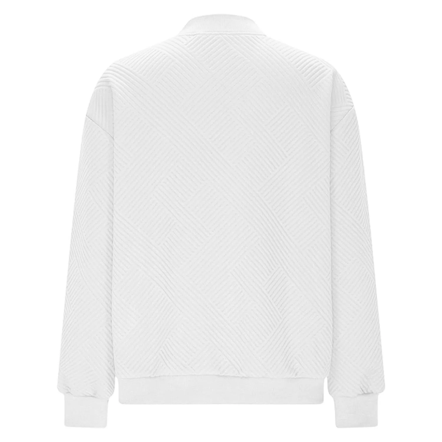 Женское пальто с молнией и рукавами реглан Elegante, Bianco #1 — фото 4