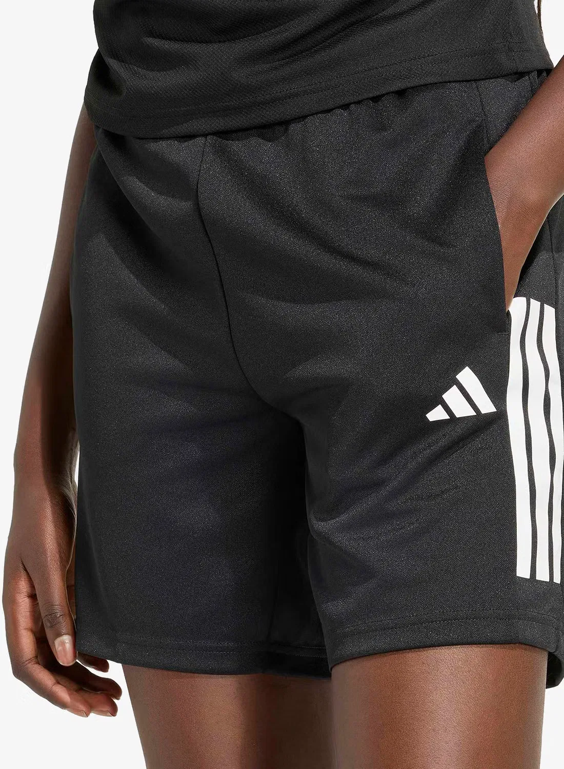 Шорты спортивные с технологией Climacool Sereno Cut 3-Stripes Adidas, черный — фото 3