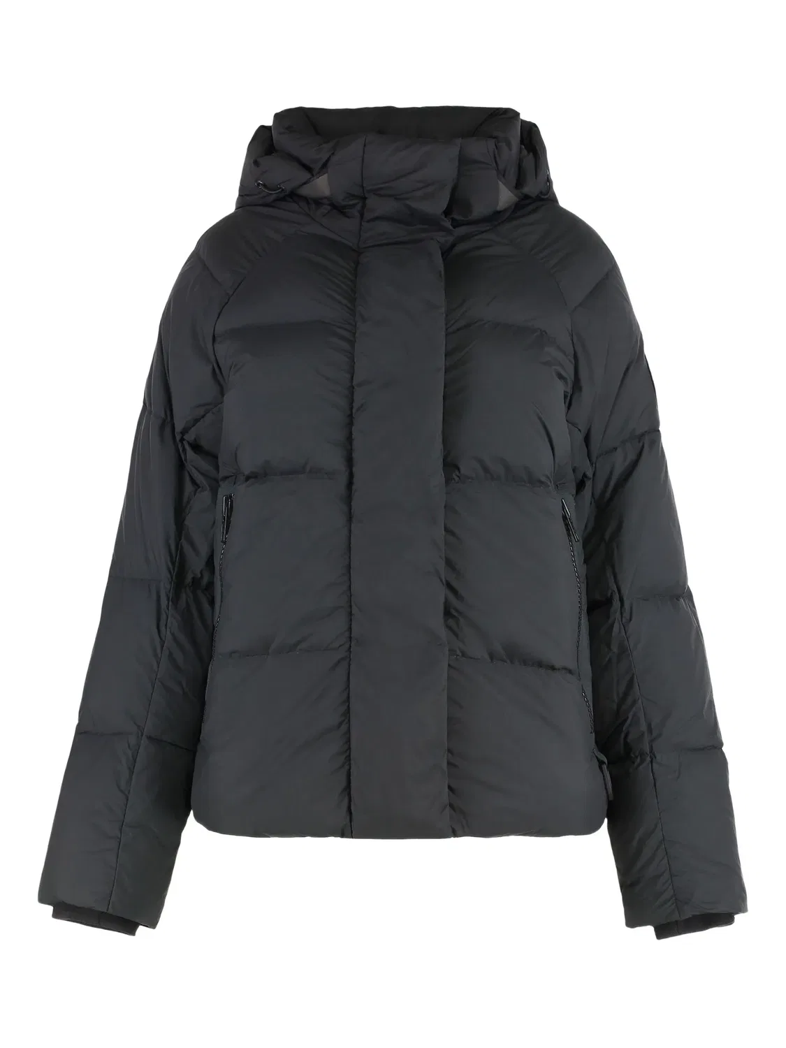 Куртка-пуховик с капюшоном на застежке Canada Goose, черный