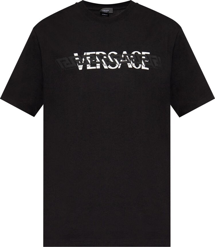 

Футболка Versace Printed T-Shirt 'Black', черный