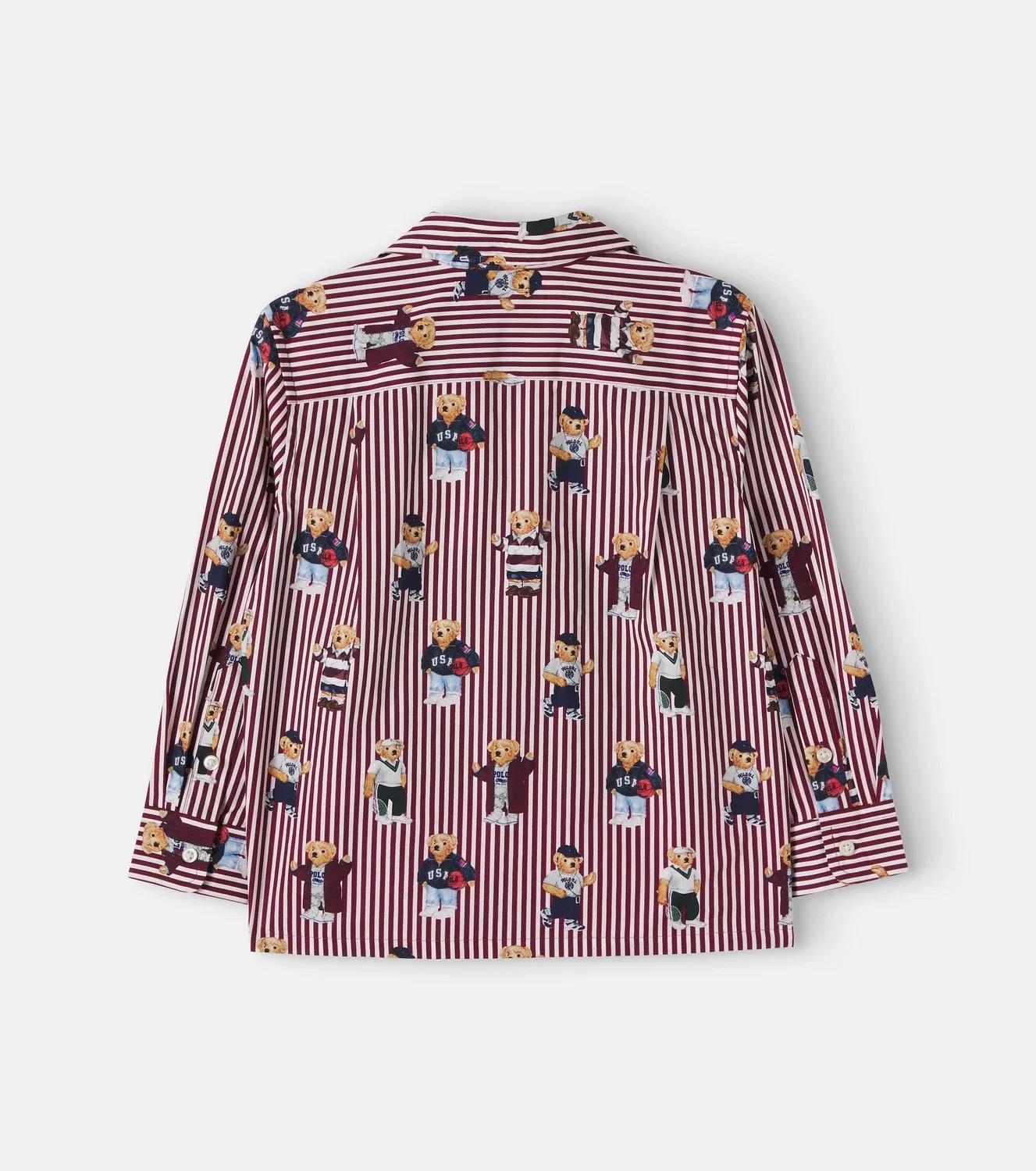 Рубашка с длинным рукавом Polo Ralph Lauren Kids, красный — фото 3