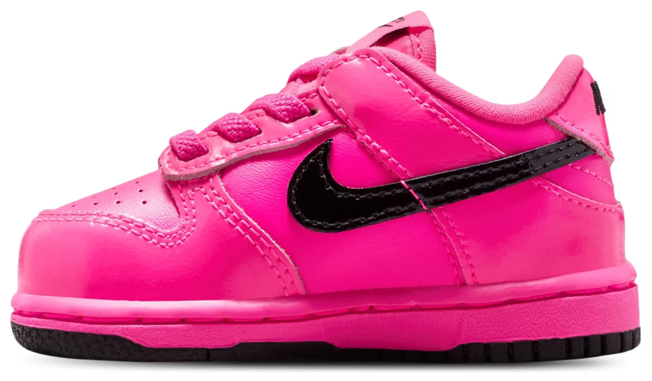 Кроссовки для девочек Dunk Low BTE Nike, цвет Pink Blast/Black — фото 2