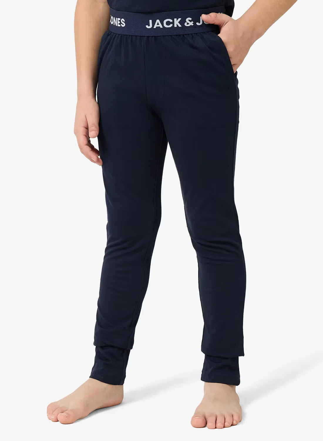 Jack & Jones Junior Комплект футболка и штаны с коротким рукавом, темно-синий — фото 4