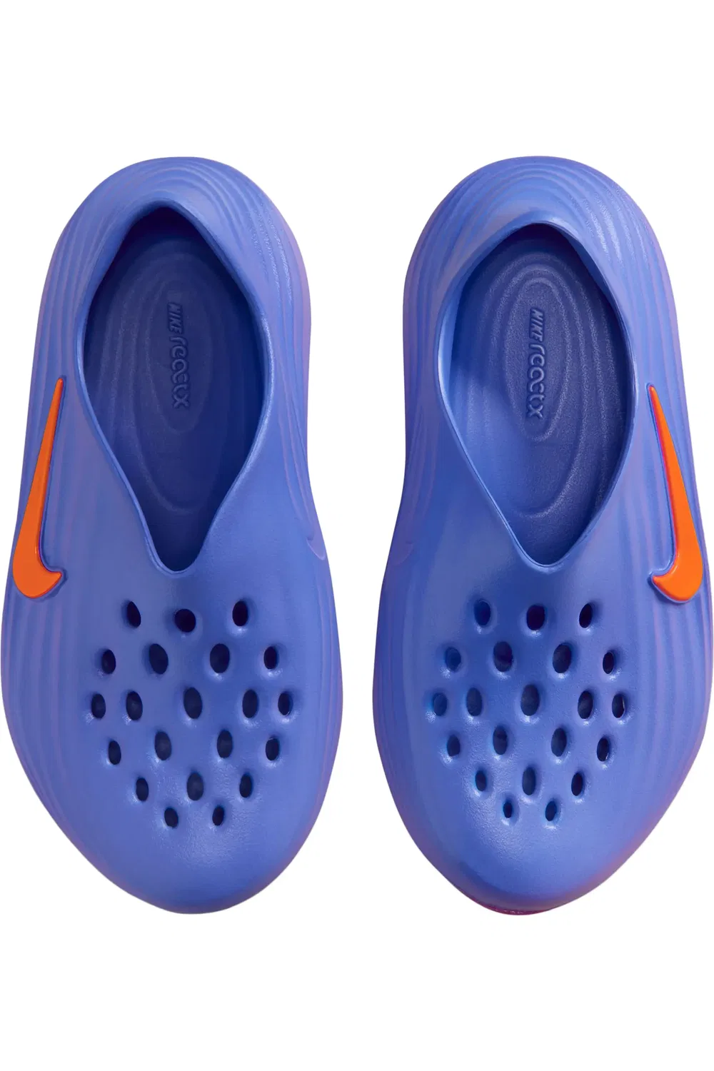 Детские кроссовки slip-on на ReactX пене Rejuven8 Nike, Medium Blue/Turf Orange — фото 3