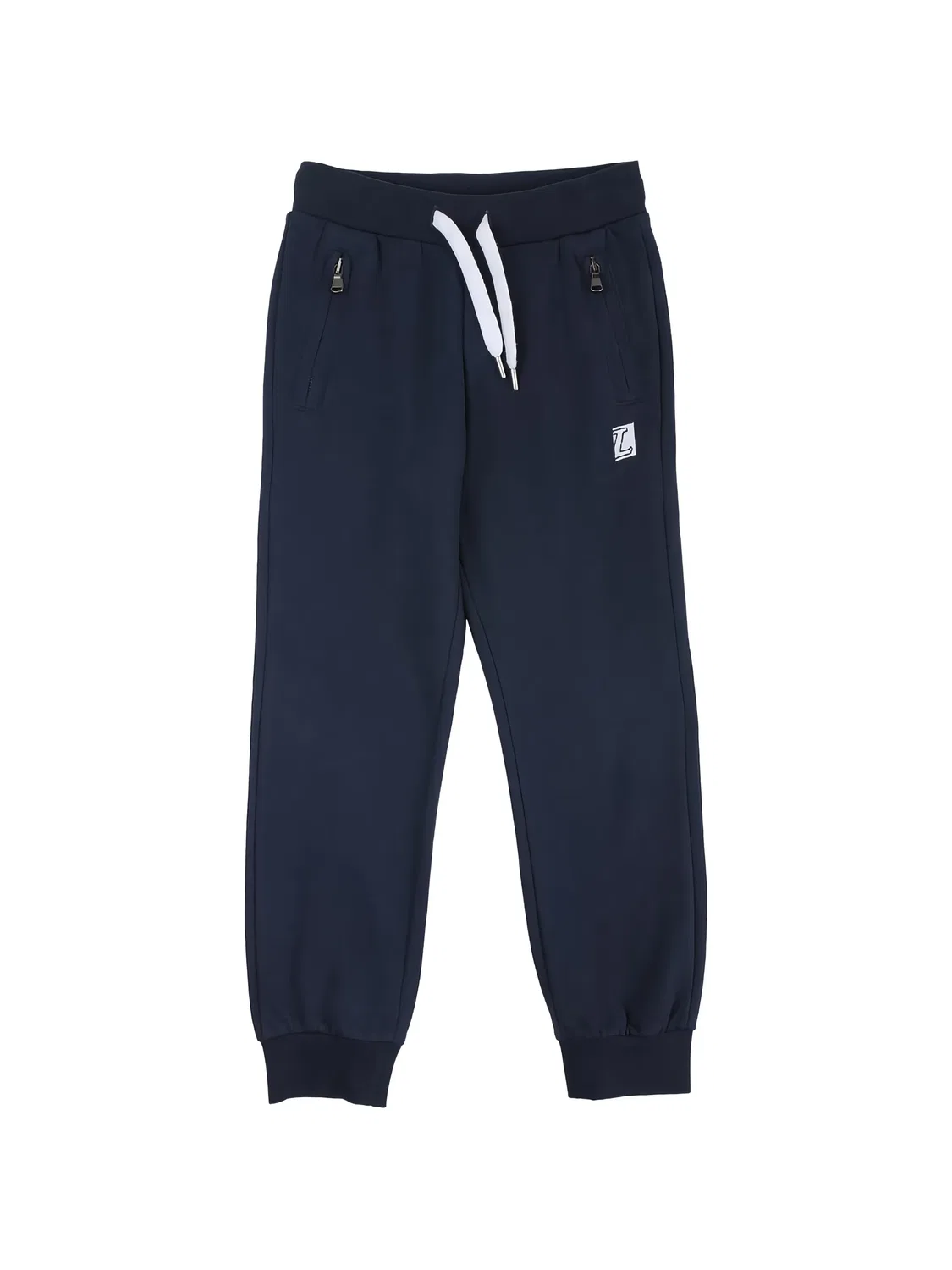 Спортивные брюки с нашивкой-логотипом Lanvin Enfant, синий